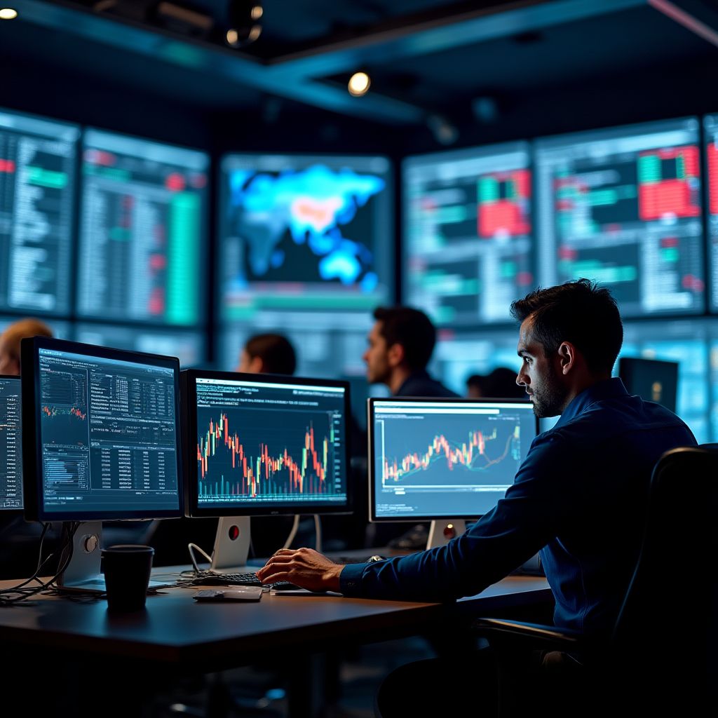 Equipo en análisis de mercado